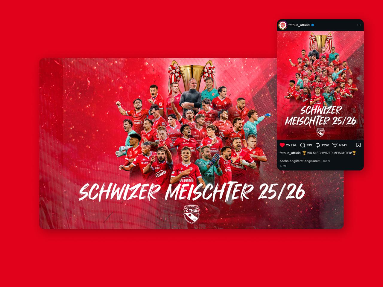 FC Thun Meisterkommunikation Visual