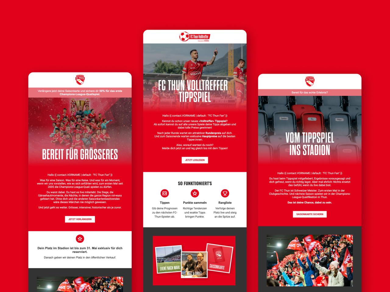 FC Thun E-Mail Journeys